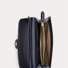 Refined Navy Women’s Ralph Lauren Embossed Leather Medium Adair Crossbody Bags