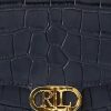 Refined Navy Women’s Ralph Lauren Embossed Leather Medium Adair Crossbody Bags