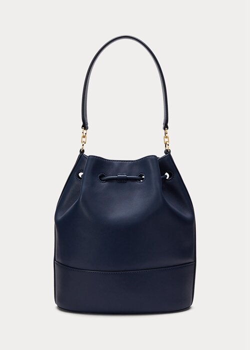 Refined Navy Women’s Ralph Lauren Leather Large Andie Handbag Refined Navy Women’s Ralph Lauren Leather Large Andie Handbag