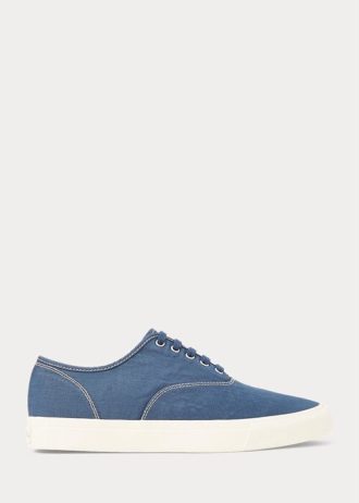 Royal Blue Men’s Ralph Lauren Canvas Sneakers