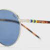 Silver Men’s Ralph Lauren 0PH3133 Round Sunglasses