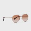 Silver Women’s Ralph Lauren 0Ra4135 Aviator Sunglasses