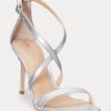Silver Women’s Ralph Lauren Gabriele Metallic Leather Sandals Silver Women’s Ralph Lauren Gabriele Metallic Leather Sandals