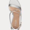 Silver Women’s Ralph Lauren Gabriele Metallic Leather Sandals Silver Women’s Ralph Lauren Gabriele Metallic Leather Sandals