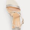 Silver Women’s Ralph Lauren Gabriele Satin & Crystal Sandals Silver Women’s Ralph Lauren Gabriele Satin & Crystal Sandals