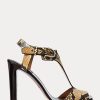Snake Women’s Ralph Lauren Emilie Welington Ayers Snakeskin Sandals