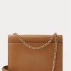 Tan Women’s Ralph Lauren Polo ID Calfskin Envelope Crossbody Bags