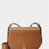 Tan Women’s Ralph Lauren Polo ID Calfskin Saddle Bags Tan Women’s Ralph Lauren Polo ID Calfskin Saddle Bags