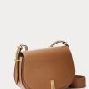 Tan Women’s Ralph Lauren Polo ID Calfskin Saddle Bags Tan Women’s Ralph Lauren Polo ID Calfskin Saddle Bags