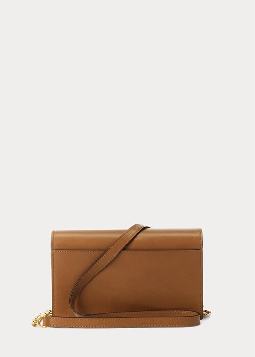 Tan Women’s Ralph Lauren Polo ID Leather Chain Wallets Tan Women’s Ralph Lauren Polo ID Leather Chain Wallets