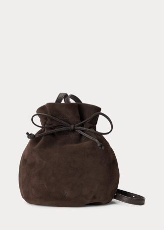 Tobacco Women’s Ralph Lauren The Suede Pony Handbag