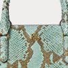 Turquoise Women’s Ralph Lauren Faux-Snakeskin Medium Marcy Satchel Bags