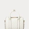 Vanilla/Buff Women’s Ralph Lauren Debossed Leather Small Kaden Satchel Bags