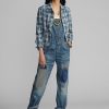 Wash Women’s Ralph Lauren Repaired Denim Overall Dress Wash Women’s Ralph Lauren Repaired Denim Overall Dress