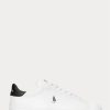 White / Black Men’s Ralph Lauren Heritage Court II Leather Sneakers White / Black Men’s Ralph Lauren Heritage Court II Leather Sneakers