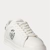 White / Black Men’s Ralph Lauren Heritage Court II Leather Sneakers White / Black Men’s Ralph Lauren Heritage Court II Leather Sneakers