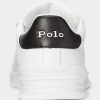 White / Black Men’s Ralph Lauren Heritage Court II Leather Sneakers White / Black Men’s Ralph Lauren Heritage Court II Leather Sneakers