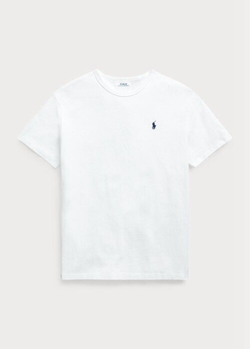 White Men’s Ralph Lauren Classic Fit Heavyweight Jersey T Shirts White Men’s Ralph Lauren Classic Fit Heavyweight Jersey T Shirts