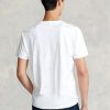 White Men’s Ralph Lauren Classic Fit Jersey Crewneck  T Shirts