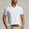 White Men’s Ralph Lauren Custom Slim Fit Birdseye Polo Shirts White Men’s Ralph Lauren Custom Slim Fit Birdseye Polo Shirts