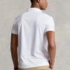 White Men’s Ralph Lauren Custom Slim Fit Birdseye Polo Shirts White Men’s Ralph Lauren Custom Slim Fit Birdseye Polo Shirts