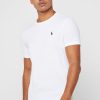 White Men’s Ralph Lauren Custom Slim Fit Cotton T Shirts White Men’s Ralph Lauren Custom Slim Fit Cotton T Shirts