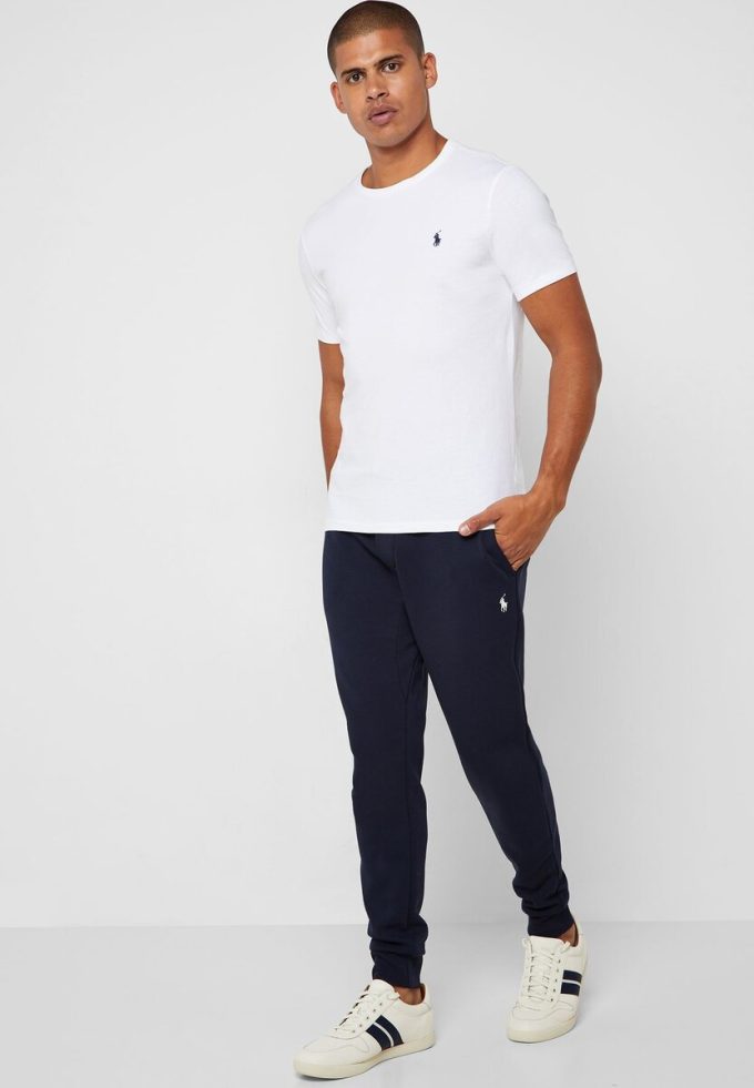 White Men’s Ralph Lauren Custom Slim Fit Cotton T Shirts White Men’s Ralph Lauren Custom Slim Fit Cotton T Shirts