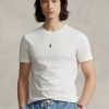 White Men’s Ralph Lauren Custom Slim Fit Crewneck T Shirts White Men’s Ralph Lauren Custom Slim Fit Crewneck T Shirts