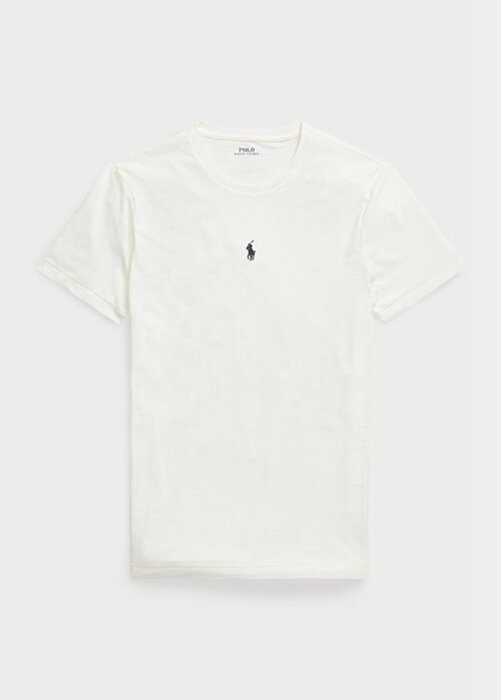 White Men’s Ralph Lauren Custom Slim Fit Crewneck T Shirts White Men’s Ralph Lauren Custom Slim Fit Crewneck T Shirts