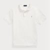 White Men’s Ralph Lauren Custom Slim Fit Mesh Polo Shirts
