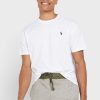 White Men’s Ralph Lauren Essential Crew Neck T Shirts White Men’s Ralph Lauren Essential Crew Neck T Shirts