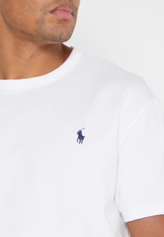 White Men’s Ralph Lauren Essential Crew Neck T Shirts White Men’s Ralph Lauren Essential Crew Neck T Shirts