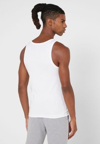 White Men’s Ralph Lauren Essential Crew Neck Vest