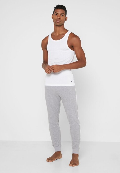 White Men’s Ralph Lauren Essential Crew Neck Vest White Men’s Ralph Lauren Essential Crew Neck Vest