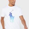 White Men’s Ralph Lauren Graphic Crew Neck T Shirts