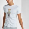 White Men’s Ralph Lauren Graphic Crew Neck T Shirts