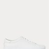 White Men’s Ralph Lauren Jermain Leather Sneakers