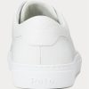White Men’s Ralph Lauren Jermain Leather Sneakers