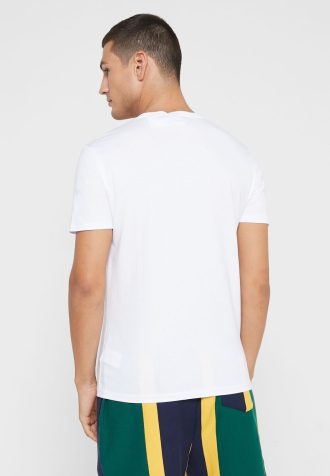 White Men’s Ralph Lauren Logo Crew Neck T Shirts