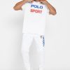 White Men’s Ralph Lauren Logo Sweatpants White Men’s Ralph Lauren Logo Sweatpants