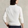 White Men’s Ralph Lauren Mesh-knit Cotton Quarter-zip Jumper  Sweaters