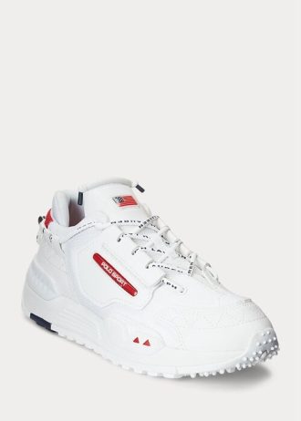 White Men’s Ralph Lauren PS200 Sneakers