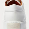 White Men’s Ralph Lauren Severn Calfskin Sneakers