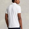 White Men’s Ralph Lauren Slim Fit Mesh Polo Shirts White Men’s Ralph Lauren Slim Fit Mesh Polo Shirts