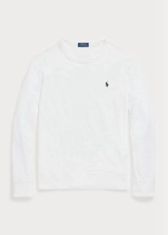 White Men’s Ralph Lauren Spa Terry   Sweatshirt
