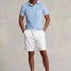 White Men’s Ralph Lauren Terry Drawstring   Shorts