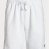 White Men’s Ralph Lauren Terry Drawstring   Shorts