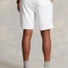 White Men’s Ralph Lauren Terry Drawstring   Shorts
