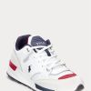 White Men’s Ralph Lauren Trackster 200 Sneakers
