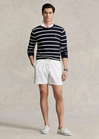 White Men’s Ralph Lauren Traveller Swimming Trunk  Shorts